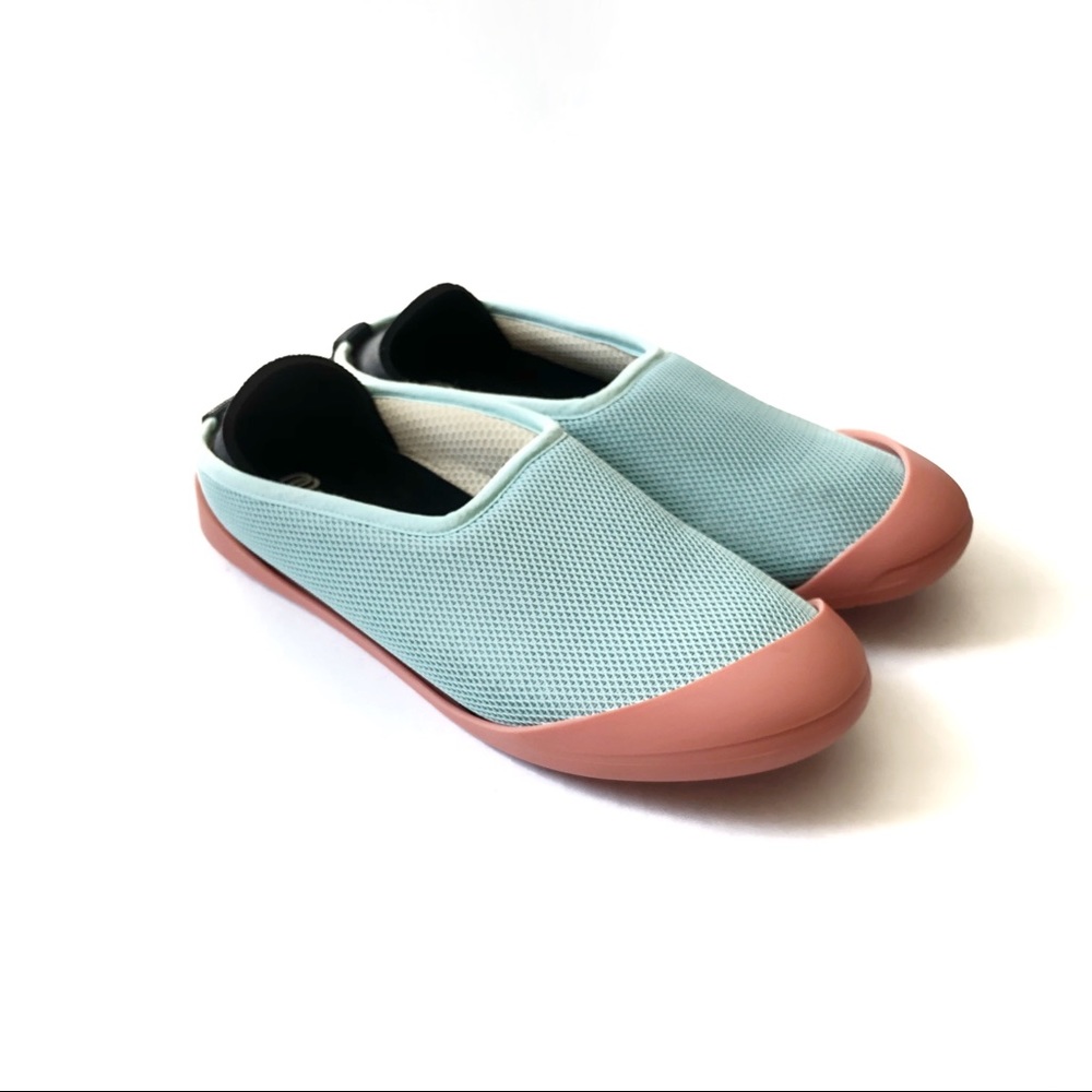 Mahabis Summer Slipper Convertibles Shoes Removable Outsoles Aqua 38/ 7